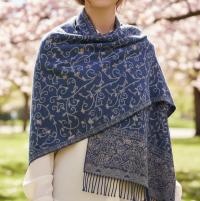Thick & Soft Pashmina Shawl and Scarf for Women, Jacquard Brocade, Blanket Shawl