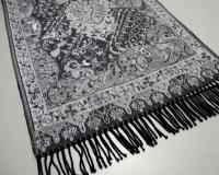 Reversible Thick Soft Pashmina Shawl & Scarf for Women, Jacquard Brocade, Blanket Scarf, Head Wraps