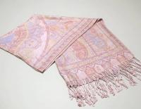 Soft Pashmina Shawl & Scarf for Women, Jacquard Brocade, Lightweight Blanket Shawl