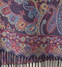 Thick Pashmina Shawl & Scarf for Women, Jacquard Brocade, Blanket Shawl