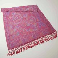 Reversible Soft Pashmina Shawl & Scarf for Women, Jacquard Brocade, Shawl, Sarong or Head Wraps