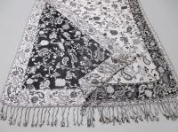 Soft Pashmina Shawl & Scarf for Women, Jacquard Brocade, Blanket Scarf, Head Wraps