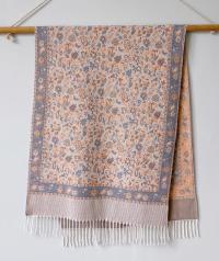 Thick Pashmina Shawl & Scarf for Women, Jacquard Brocade, Blanket Shawl, Wrap