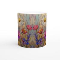 Floral Cups -  Large and Small Ceramic Mugs