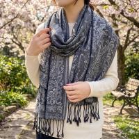 Soft Pashmina Shawl & Scarf for Women, Jacquard Brocade, Blanket Scarf, Head Wraps
