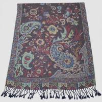 Reversible Soft Pashmina Shawl & Scarf for Women, Jacquard Brocade, Shawl, Sarong or Head Wraps