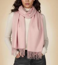 Pink Pashmina, Blanket Shawl - Lightweight Wide Scarf and Wrap