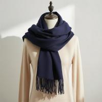 Navy Blue Pashmina, Blanket Shawl - Lightweight Wide Scarf and Wrap