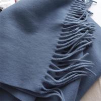 Blanket Scarf and Shawl - Steel Blue - Super Soft Pashmina Wide Scarf