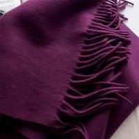 Purple Blanket Shawl - Thick Cashmere Wool Blend - Super Soft Wrap