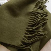Forest Green Blanket Shawl - Thick Cashmere Wool Blend - Super Soft Wrap