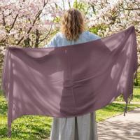 Purple Pashmina, Blanket Shawl - Lightweight Wide Scarf and Wrap