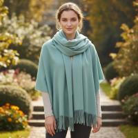 Lightweight Turquoise Pashmina, Blanket Shawl - Wide Scarf and Wrap