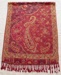 Reversible Soft Pashmina Shawl & Scarf for Women, Jacquard Brocade, Shawl, Sarong or Head Wraps