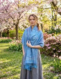 Reversible Soft Pashmina Shawl & Scarf for Women, Jacquard Brocade, Shawl, Sarong or Head Wraps