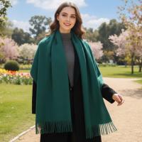 Emerald Blanket Shawl - Thick Wide Scarf - Pashmina Super Soft Wrap