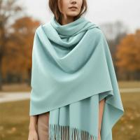 Turquoise Blanket Shawl - Thick Super Soft Wrap