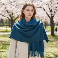 Teal Shawl - Thick Wide Scarf - Pashmina Super Soft Wrap