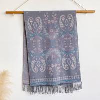 Thick Pashmina Shawl & Scarf for Women, Jacquard Brocade, Blanket Shawl, Wrap