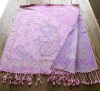 Soft Pashmina Shawl & Scarf for Women, Jacquard Brocade, Lightweight Blanket Shawl