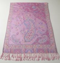 Soft Pashmina Shawl & Scarf for Women, Jacquard Brocade, Lightweight Blanket Shawl
