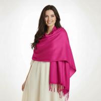 Dark Rose Blanket Shawl - Thick Cashmere Wool Blend - Super Soft Wrap