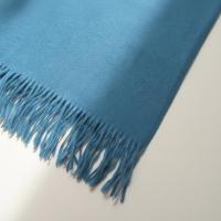 Teal Blanket Shawl - Thick Cashmere Wool Blend - Super Soft Wrap