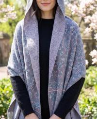 Thick Pashmina Shawl & Scarf for Women, Jacquard Brocade, Blanket Shawl, Wrap