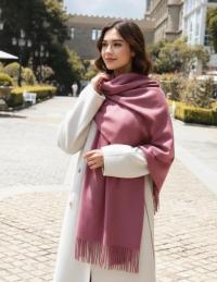 Blanket Scarf and Shawl - Rose - Super Soft Pashmina Wide Scarf