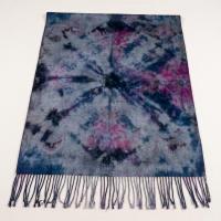 Hand Dyed Tie Dye Pashmina, Blanket Shawl, Wide Scarf, Head Wrap - Rayon Shawl
