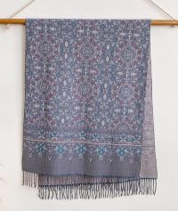 Thick Pashmina Shawl & Scarf for Women, Jacquard Brocade, Blanket Shawl, Wrap