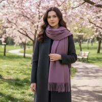 Purple Blanket Scarf and Shawl - Super Soft Pashmina Wide Scarf