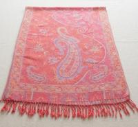 Reversible Soft Pashmina Shawl & Scarf for Women, Jacquard Brocade, Shawl, Sarong or Head Wraps