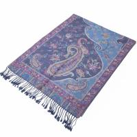 Reversible Soft Pashmina Shawl & Scarf for Women, Jacquard Brocade, Shawl, Sarong or Head Wraps