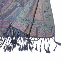 Reversible Soft Pashmina Shawl & Scarf for Women, Jacquard Brocade, Shawl, Sarong or Head Wraps