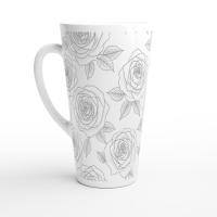 Latte 17oz Ceramic Mug - Coffee or Tea Cup, Extra Tall