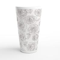 Latte 17oz Ceramic Mug - Coffee or Tea Cup, Extra Tall