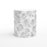 Floral Cups -  Large and Small Ceramic Mugs