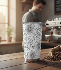 Travel Mug, Stainless Steel, 20 oz Insulated Cup