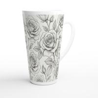 Latte 17oz Ceramic Mug - Coffee or Tea Cup, Extra Tall