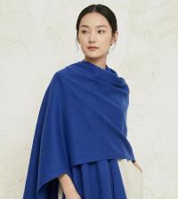 Blue Shawl - Wide Scarf - Pashmina Super Soft Wrap