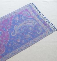 Reversible Soft Pashmina Shawl & Scarf for Women, Jacquard Brocade, Shawl, Sarong or Head Wraps