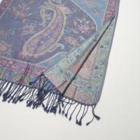 Reversible Soft Pashmina Shawl & Scarf for Women, Jacquard Brocade, Shawl, Sarong or Head Wraps