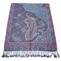 Reversible Soft Pashmina Shawl & Scarf for Women, Jacquard Brocade, Shawl, Sarong or Head Wraps