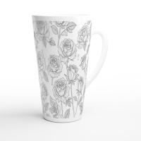 Latte 17oz Ceramic Mug - Coffee or Tea Cup, Extra Tall