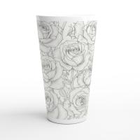Latte 17oz Ceramic Mug - Coffee or Tea Cup, Extra Tall