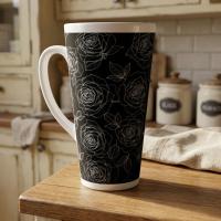 Latte 17oz Ceramic Mug - Coffee or Tea Cup, Extra Tall