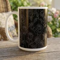 Roses - Floral Cups -  Large and Small Ceramic Mugs