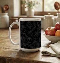 Roses - Floral Cups -  Large and Small Ceramic Mugs