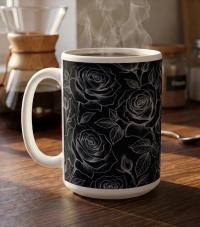 Roses - Floral Cups -  Large and Small Ceramic Mugs